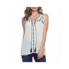Skyes The Limit Sonoma Valley Sleeveless Embroidered Tassel Blouse-plus
