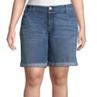 B+ Denim Bermuda 9 Rolled Cuff - Plus