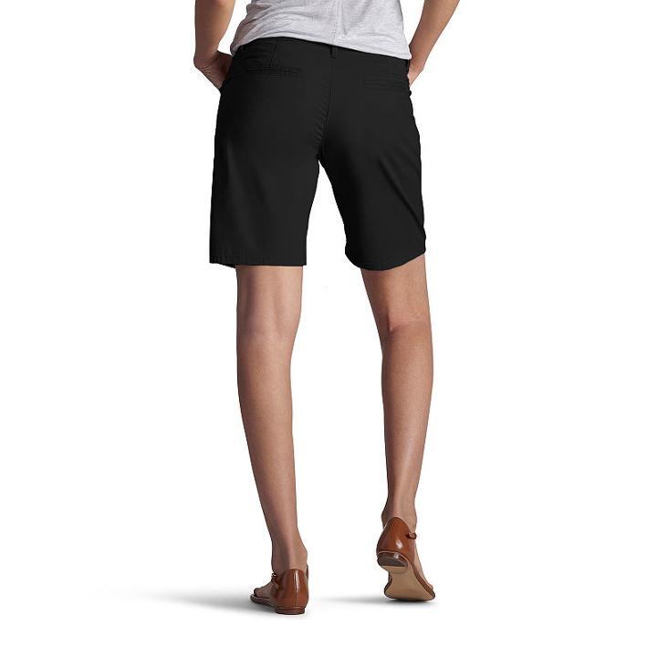 Lee 8 1/2 Classic Fit Twill Bermuda Shorts-petite