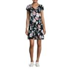 Decree Wrap Skater Dress - Juniors