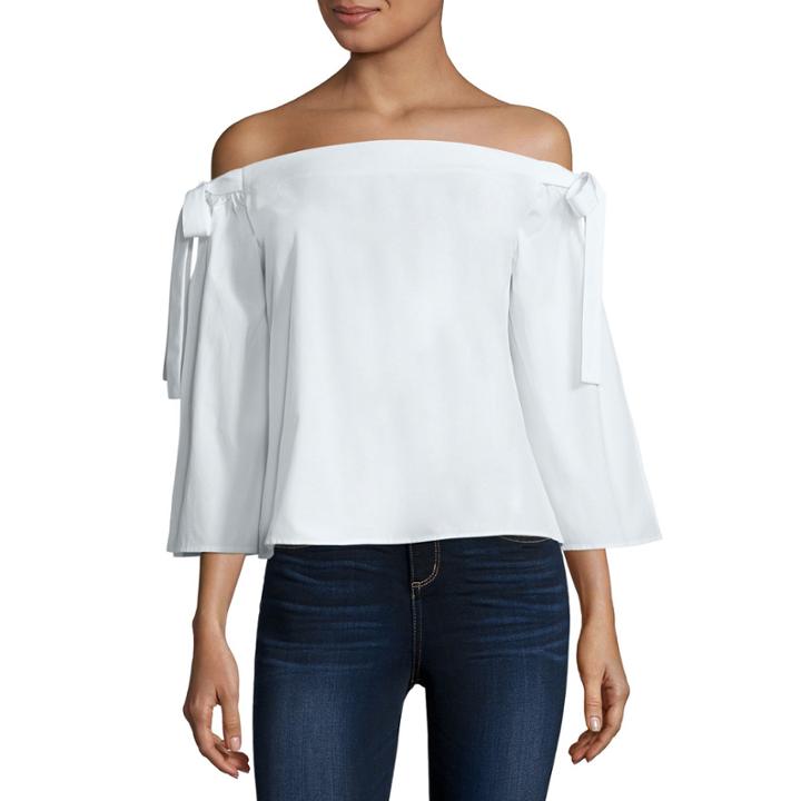 I Jeans By Buffalo Bow Sleeve Top