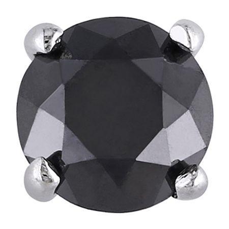 3/8 Ct. T.w. Color-treated Black Diamond Single Stud Earring
