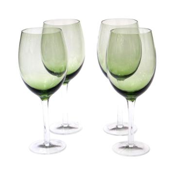 Certified International Set Of 4 White Wine Glasses