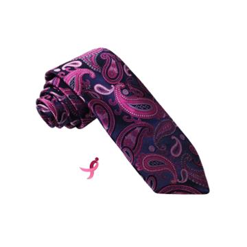 Susan G Komen Woven Paisley Tie