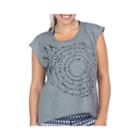 Pl Movement By Pink Lotus Cap-sleeve Whirl Top