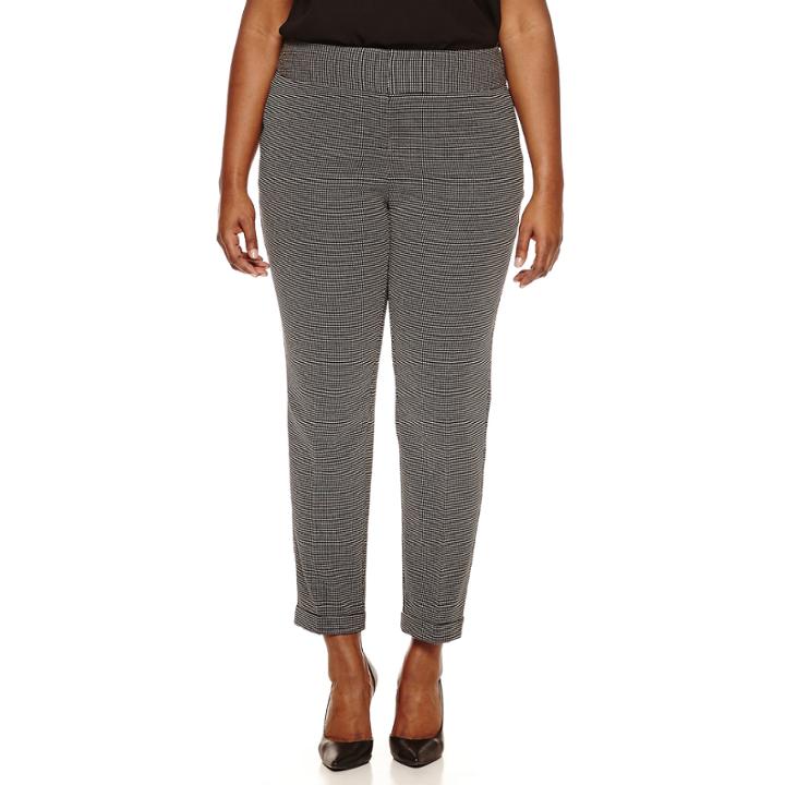 Worthington Wide Waistband Slim Pants - Plus