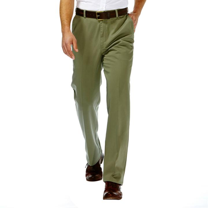 Haggar Work To Weekend Classic-fit Flat-front Khakis
