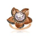 Levian Corp Le Vian Womens 1/2 Ct. T.w. Pink Amethyst 14k Gold Cocktail Ring