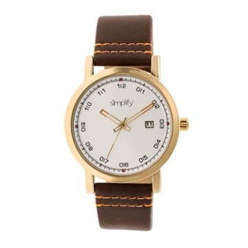 Simplify Unisex Brown Strap Watch-sim5304