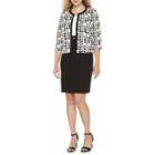 Studio 1 3/4 Sleeve Jacket Dress-petite