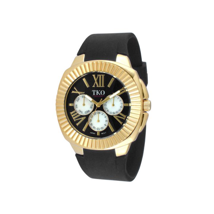 Tko Orlogi Womens Black Silicone Strap Sport Watch