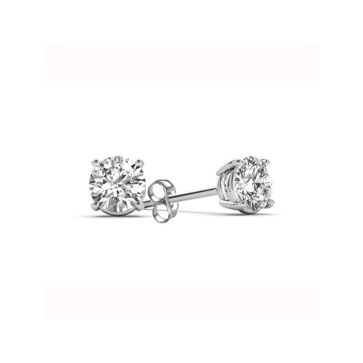 3/8 Ct. T.w. Round White Diamond 14k Gold Stud Earrings