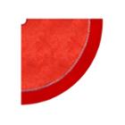 48 Red Glittered Swirl Sheer Organza Christmas Tree Skirt With Velvet Trim