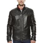 Vintage Leather Straight-bottom Lambskin Leather Jacket