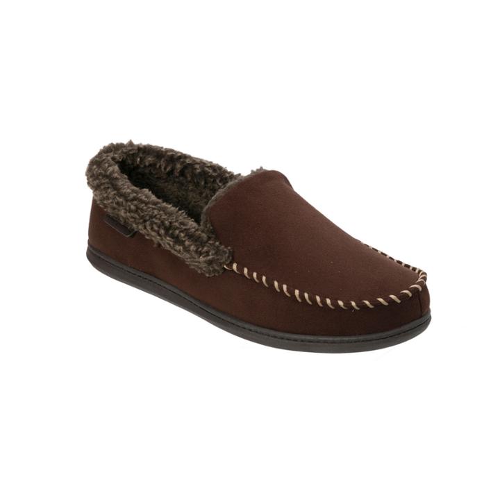 Dearfoams Wide Width Microsuede Moccasin