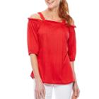 Sag Harbor Denim And Chambray 3/4 Sleeve T-shirt