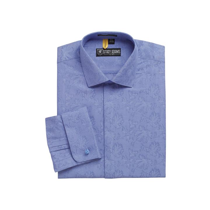 Stacy Adams Kyoto Patterned French Cuff Dress Shirt