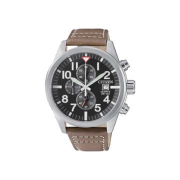 Citizen Quartz Mens Brown Strap Watch-an3620-01h
