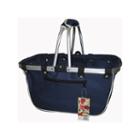 Janetbasket Navy Large Aluminum Frame Basket