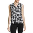 Black Label By Evan-picone Sleeveless Blouse