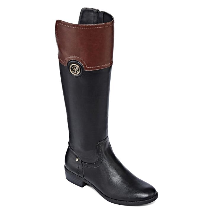Liz Claiborne Penn Two-tone Riding Boots