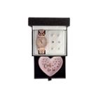 Womens Rose Goldtone 8-pc. Watch Boxed Set-jcp3003jst