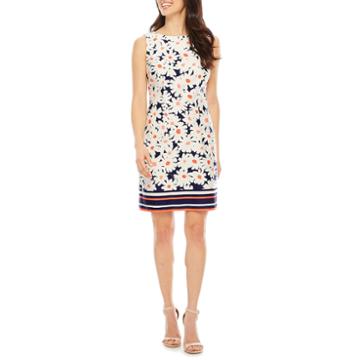 R & K Originals Sleeveless Floral Shift Dress