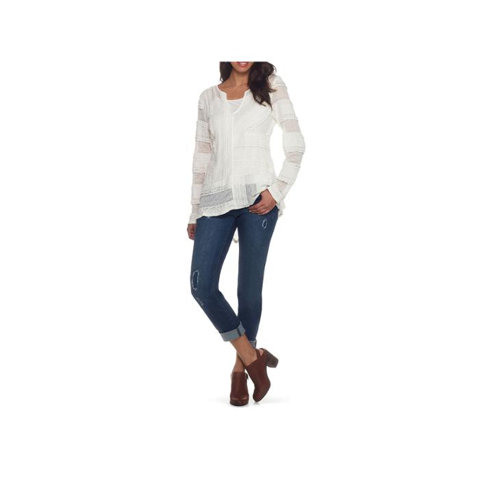 Skye's The Limit Monte Carlo Asymmetrical Splice Blouse- Plus