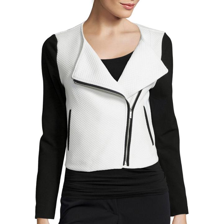 Liz Claiborne Quilted Knit Jacket - Petite