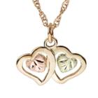 Black Hills Gold Womens 10k Tri-color Gold Heart Pendant