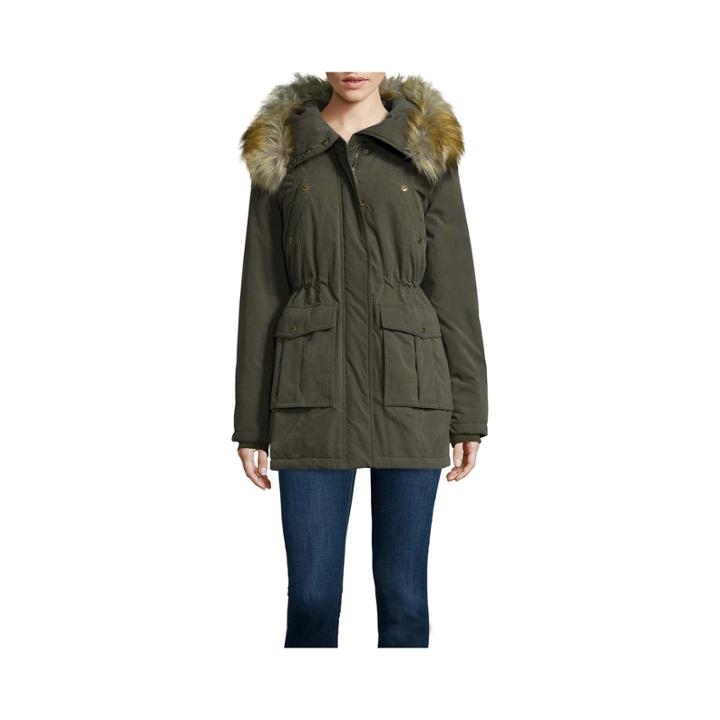 A.n.a Faux-fur Trim Parka - Tall