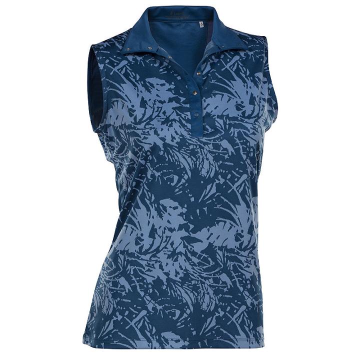 Nancy Lopez Golf Palmy Sleeveless Plus Polo