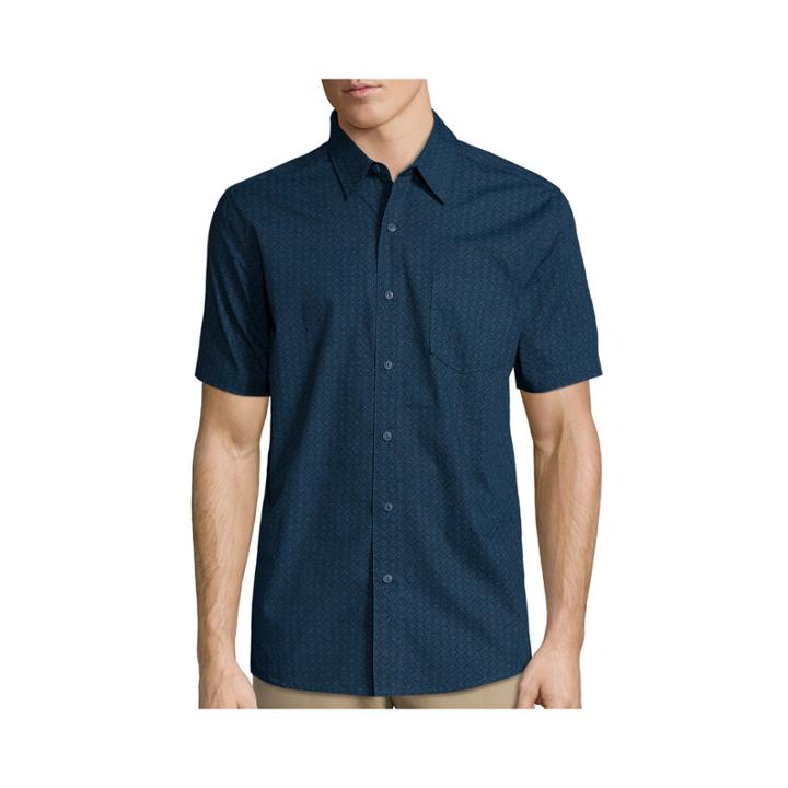 Haggar Short Sleeve Print Polo