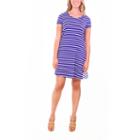 Nina Leonard Short Sleeve Trapeze Dress