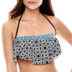 A.n.a Geo Print Hanky Swim Top