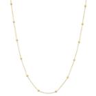 Made In Italy Solid Bead 18 Inch Chain Necklace