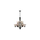Olympia 2-tier 9-light Chandelier In Burnt Siennawith Baltic Amber Glass