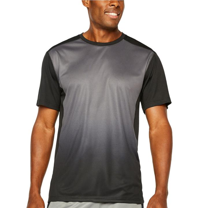 Spalding Ombre Print Short Sleeve Crew Neck T-shirt