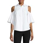 Worthington 3/4 Sleeve Button-front Shirt
