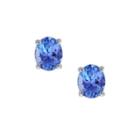 Limited Quantities Genuine Tanzanite Sterling Silver Stud Earrings
