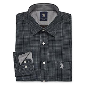 U.s. Polo Assn. Uspa Dress Shirt Long Sleeve Geometric Dress Shirt
