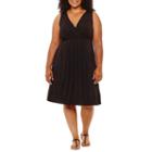 St. John's Bay Short Sleeve Shift Dress - Plus
