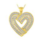 3/4 Ct. T.w. Diamond Heart Pendant Necklace