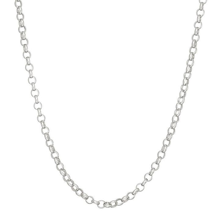 Solid Link 16 Inch Chain Necklace