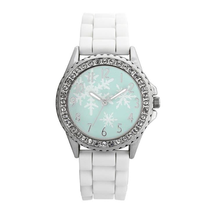 Holiday Whimsy Womens White Strap Watch-18119