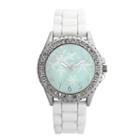 Holiday Whimsy Womens White Strap Watch-18119
