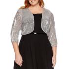 Studio 1 Elbow Sleeve Shrug-plus