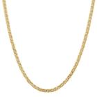 14k Gold Semisolid Anchor 16 Inch Chain Necklace