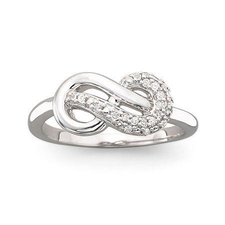 Infinite Promise 1/10 Ct. T.w. Sterling Silver Diamond Ring