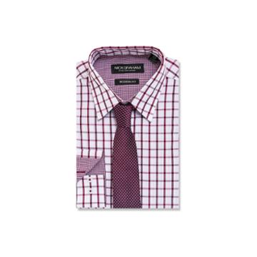 Nick Graham Everything Fitted Dress Shirt And Tie Set